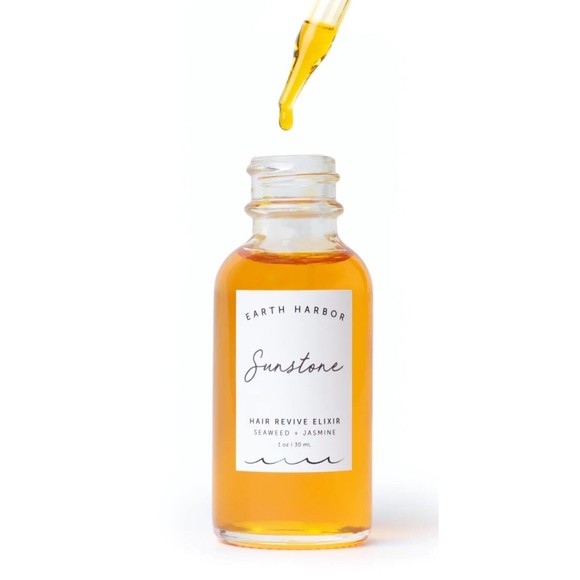 Earth Harbor SUNSTONE Hair Revive Elixir Seaweed/Jasmine Oil 1oz/30mL Full Size - Picture 2 of 3